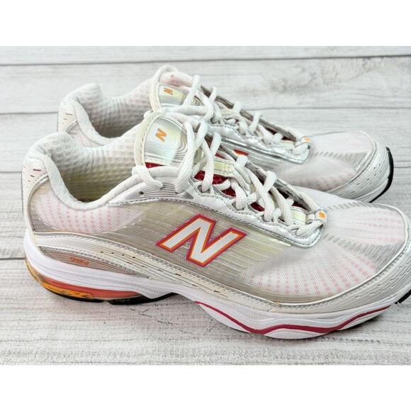 NEW BALANCE Women’s 725 Abzorb Running Shoe Size 9 White Pink/Orange WR725WT - Picture 5 of 11